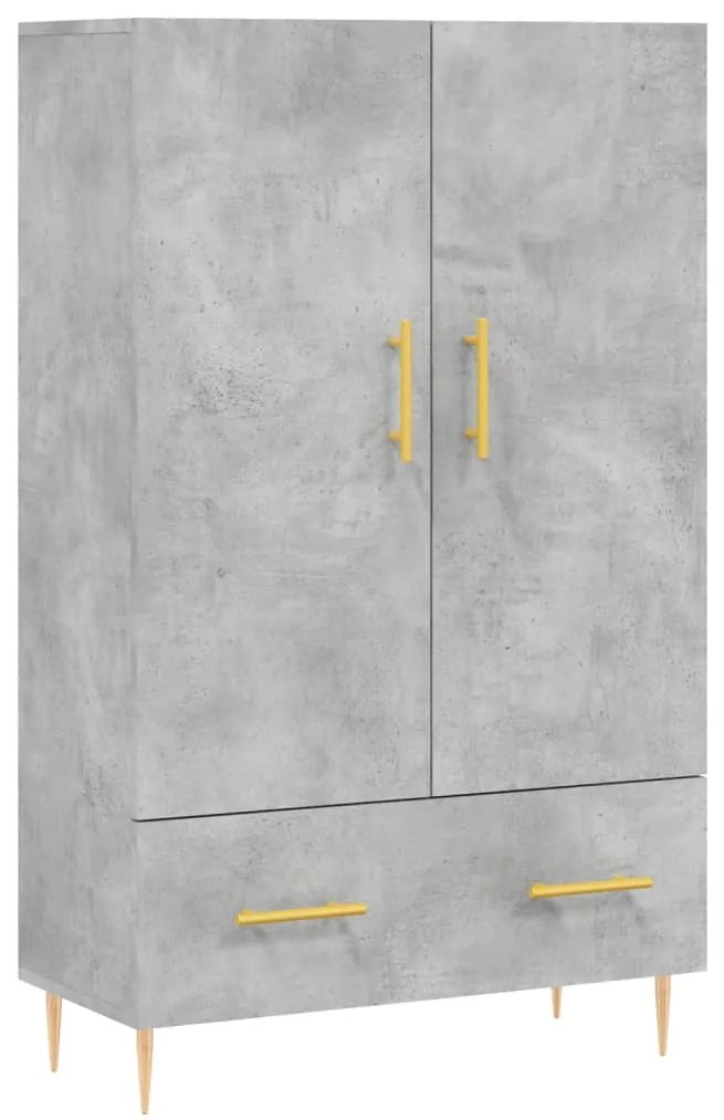 vidaXL Ντουλάπα Γκρι Σκυροδέματος 69,5 x 31 x 115 εκ. Επεξεργ. Ξύλο