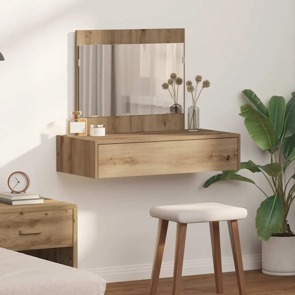 vidaXL Τραπέζι περιποίησης Καφέ 83 x 40 x 70 εκ Επεξεργασμένο ξύλο