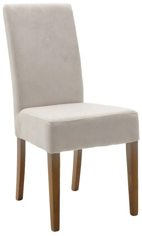 Intrahome Καρέκλα ROCKYA Intrahome ύφασμα γκρι-πόδι μασίφ ξύλο καρυδί | SKU: INTRAPA-158111167