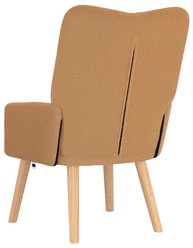 vidaXL Χαλαρωτική Πολυθρόνα Μπεζ 63 x 67 x 94 εκ. ύφασμα