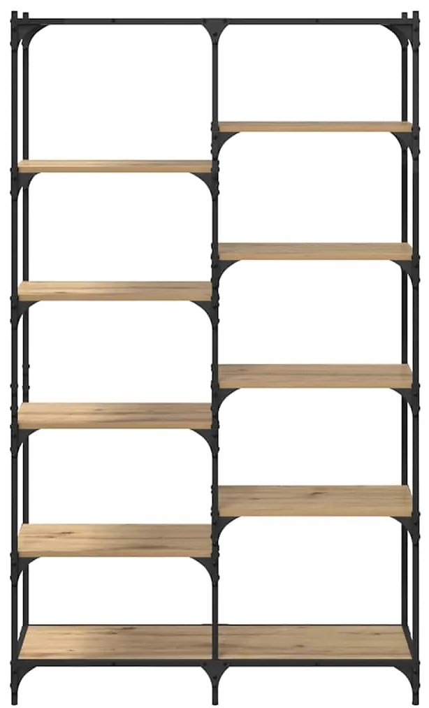 vidaXL Ράφι Βιβλίων artisan δρυς 100 x 32 x 170 εκ Επεξεργασμένο ξύλο