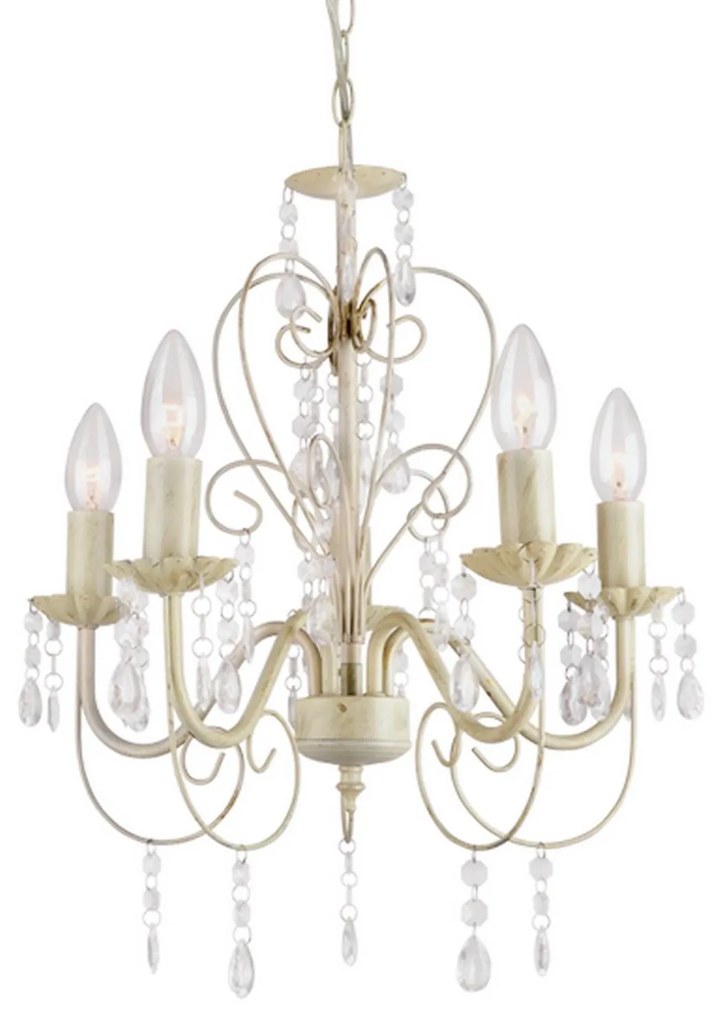 Φωτιστικό Οροφής SF63185PWG Beige Metal,Acrylic