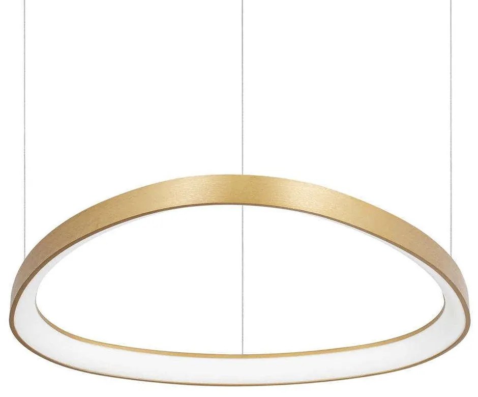 Φωτιστικό Οροφής Gemini 269832 61x18,5/151,5x61cm LED 48W 3000K Gold Ideal Lux