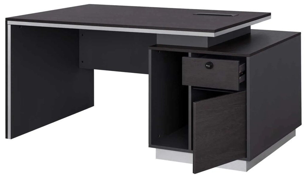 ΓΡΑΦΕΙΟ ΕΠΑΓΓΕΛΜΑΤΙΚΟ ΜΕ ΔΕΞΙΟ ΝΤΟΥΛΑΠΙ ROSEWOOD HM2113R 180X80X76Υ εκ.