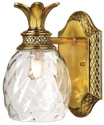 Απλίκα Φωτιστικό Μπάνιου 1xG9 IP44 Plantation Elstead Lighting-HK-PLANTATION1-BATH-BB-Ορείχαλκος HK-PLANTATION1-BATH-BB