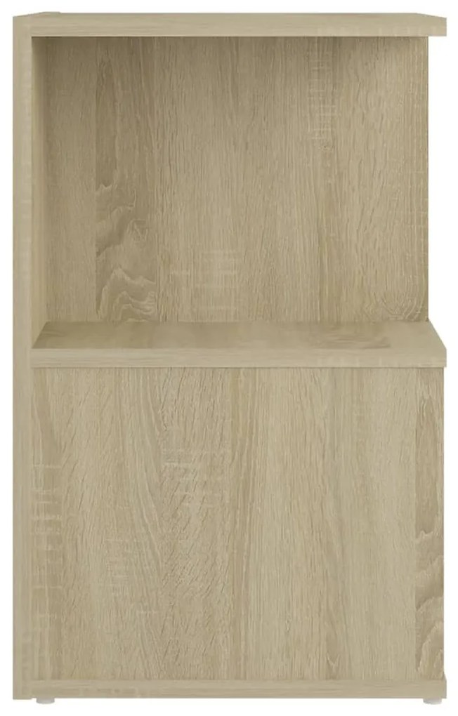 vidaXL Κομοδίνα 2 τεμ. Sonoma Δρυς 35 x 35 x 55 εκ. από Επεξ. Ξύλο