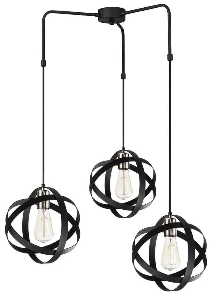 Φωτιστικό Οροφής Gezegen 892OPV1542 Φ53x100cm 3xE27 40W Black Opviq