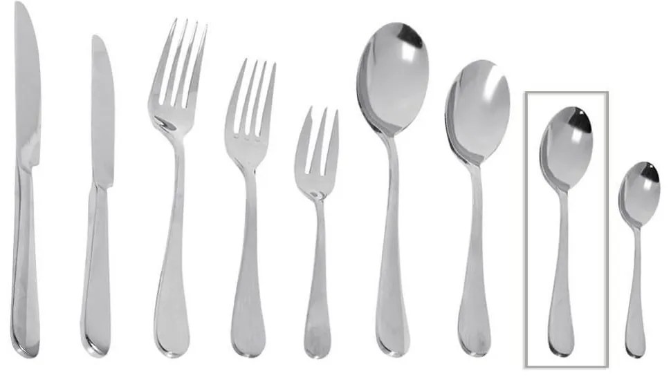 Κουταλάκι Γλυκού Benefit Σετ 6 τμχ Cus407K12 13,7Χ2,8cm Espiel Stainless Steel