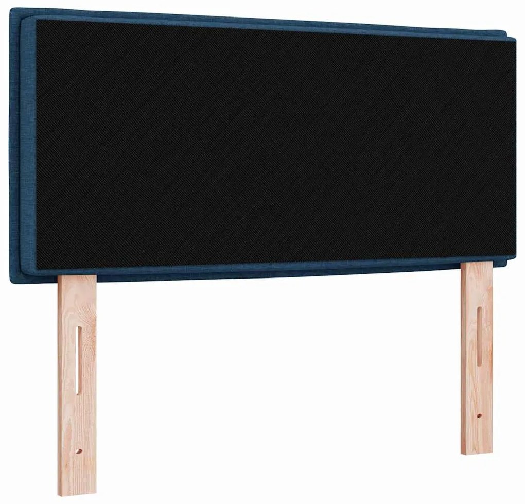 vidaXL LED κεφαλάρι με φώτα λωρίδας LED Επιτοίχιο Μπλε 90 cm ύφασμα