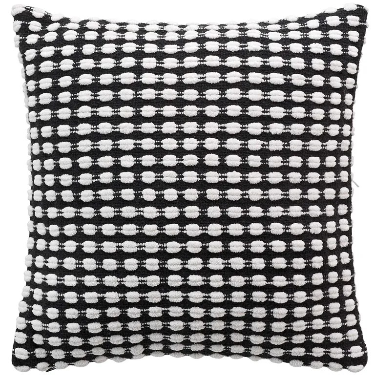 Διακοσμητική Μαξιλαροθήκη (40x40) L-C Greta Noir 1611953
