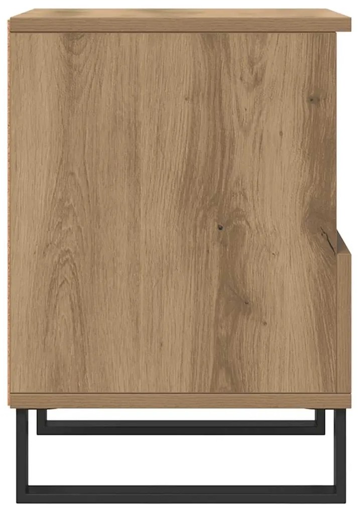 vidaXL Κομοδίνο τεχνίτης Δρυς 40x35x50 εκ. από Επεξεργασμένο Ξύλο
