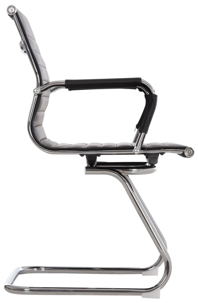 Καρέκλα επισκέπτη Boss με μπράτσα και μαύρο PU 54x56x87Υ εκ. 2αδα