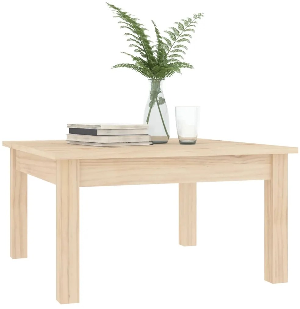 vidaXL Τραπεζάκι Σαλονιού 55 x 55 x 30 εκ. από Μασίφ Ξύλο Πεύκου