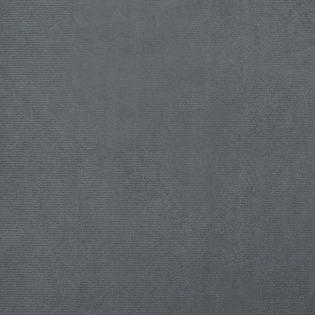 vidaXL Κρεβάτι Σκύλου Σκούρο Γκρι 100 x 54 x 33 εκ. Βελούδινο