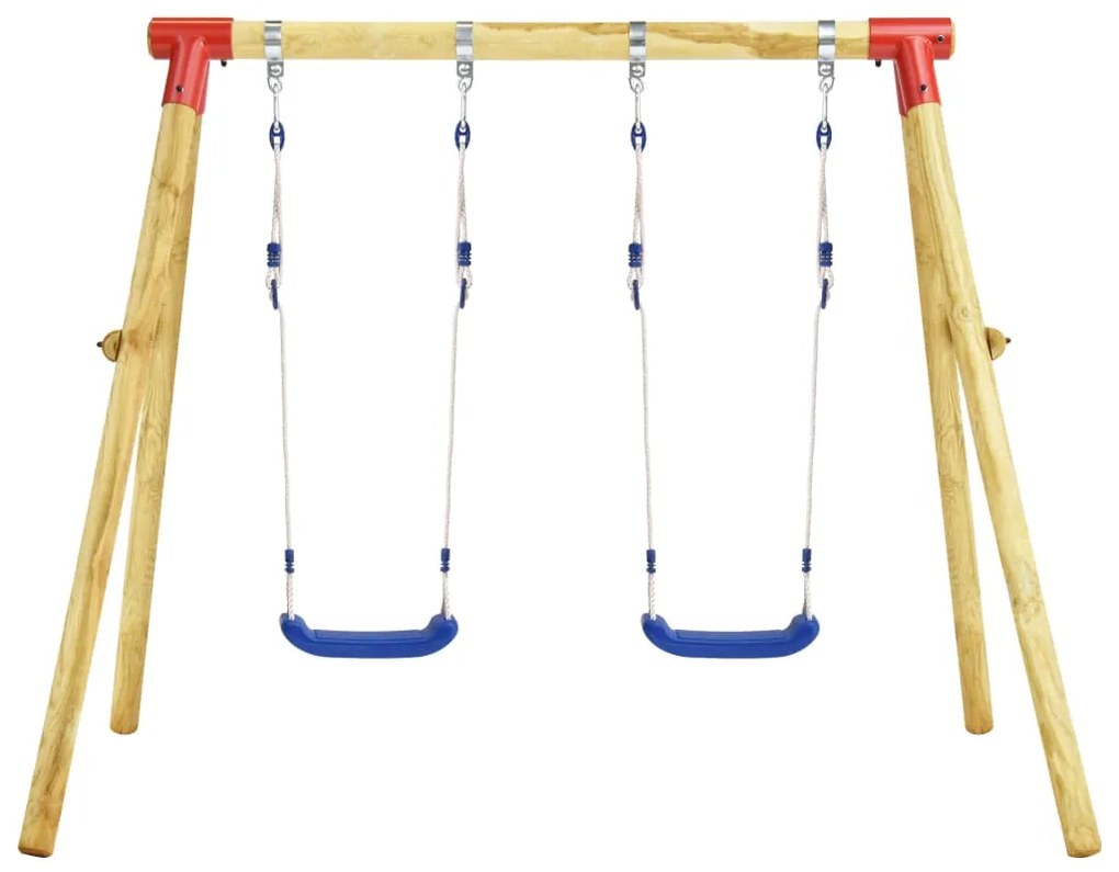 vidaXL Σετ Κούνιας Παιδικό 230 x 130 x 166 εκ. από Ξύλο Πεύκου