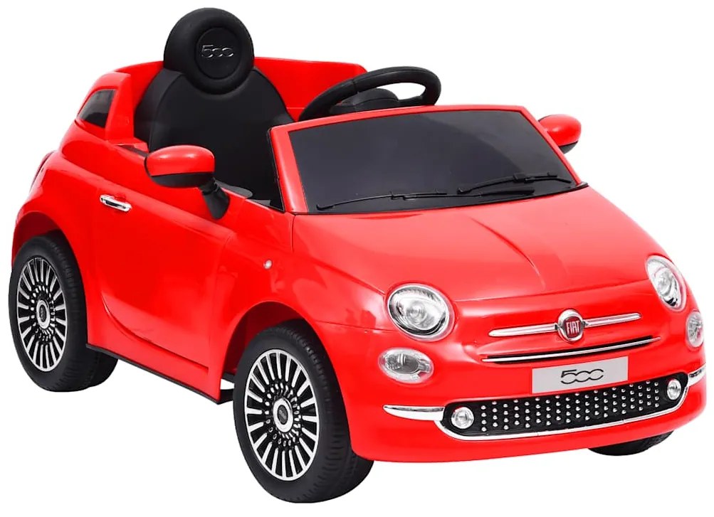vidaXL Παιδικό Αυτοκίνητο Ηλεκτρικό Fiat 500 Κόκκινο