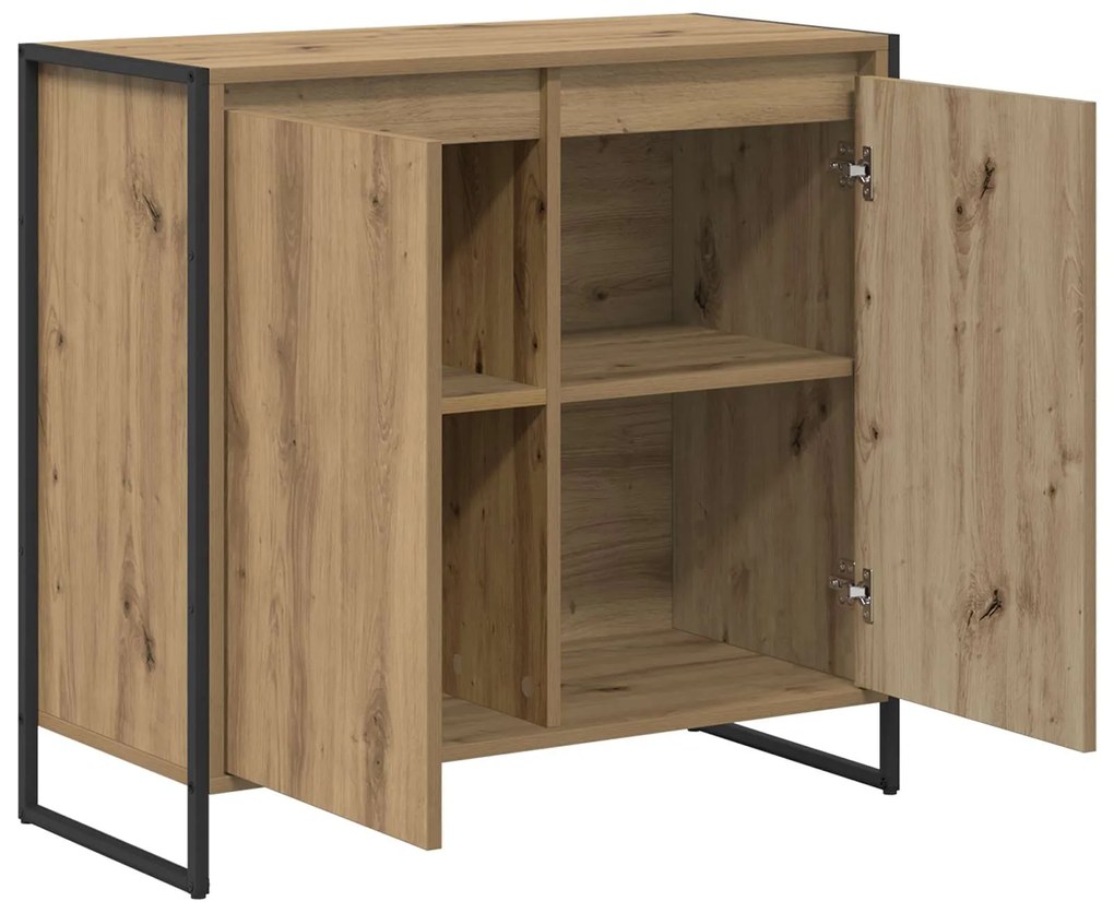 vidaXL Βοηθητικό ντουλάπι Καρυδιά Χειροποίητης Εργασίας