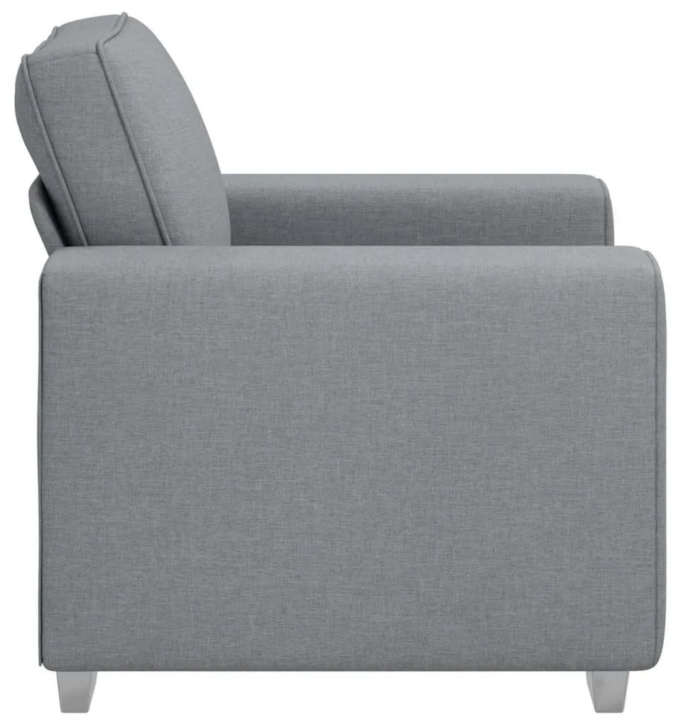 vidaXL Καναπές Ανοιχτό γκρι 100 x 77 x 82 εκ ύφασμα