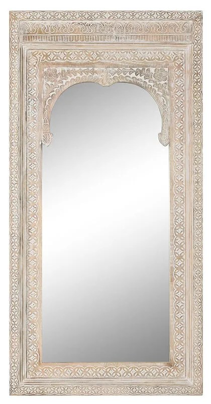 Τοίχο καθρέφτη Home ESPRIT Φυσικό Ινδός Μαρινάτος 90 x 3,5 x 180 cm
