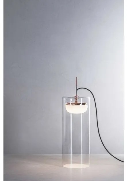 Επιτραπέζιο Φωτιστικό LED 8,5W 3000Κ Dimmer Κρύσταλλο Diver T5 Prandina-1C70002217001-Χάλκινο 1C70002217001