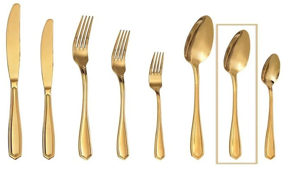 Κουτάλι Empire GYG205K12 18,5cm Gold Espiel Stainless Steel