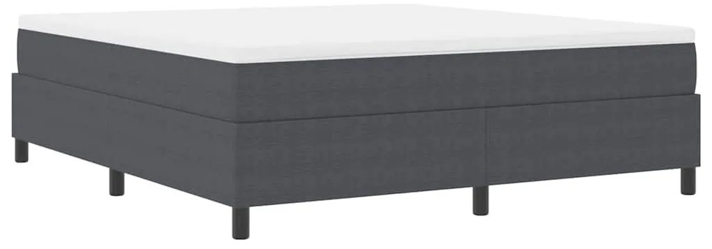 vidaXL Κρεβάτι με ελατήρια Σκούρο γκρι 180 x 200 cm Βελούδο