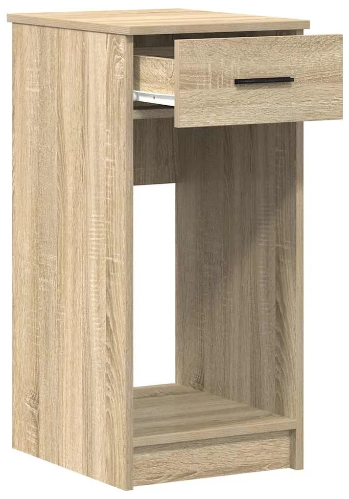 vidaXL Βάση πύργου υπολογιστή με συρτάρι Δρυς sonoma 35x45x77 cm