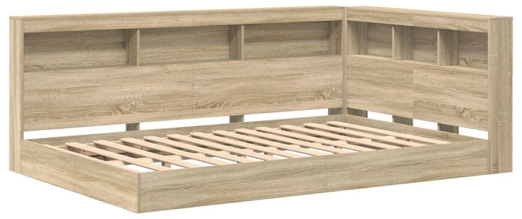 vidaXL Κρεβάτι Βιβλιοθήκης Σονομίν 120x200 εκ Επεξεργασμένο Ξύλο