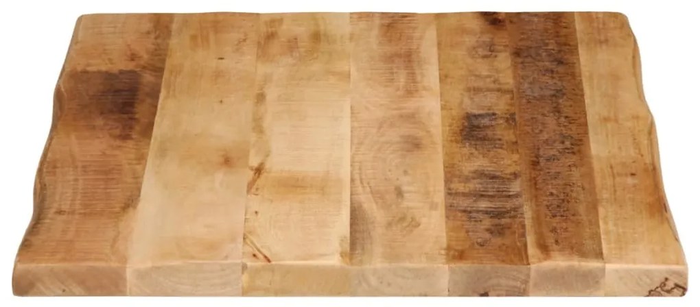 vidaXL Επιφάνεια Τραπεζιού 90x60x3,8 εκ. Live Edge Μασίφ Ξύλο Μάνγκο