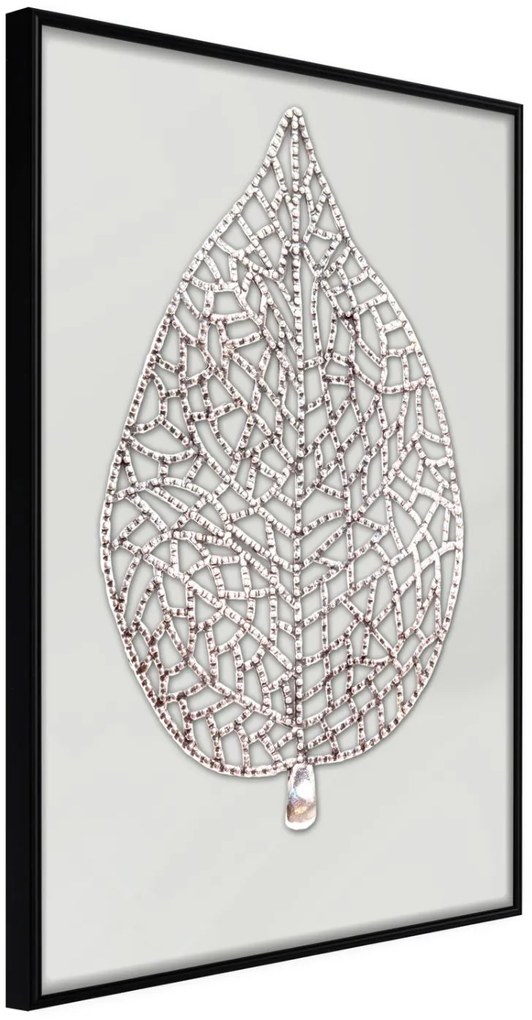 Αφίσα - Leaf-Shaped Pendant - 30x45 - Μαύρο - Χωρίς πασπαρτού