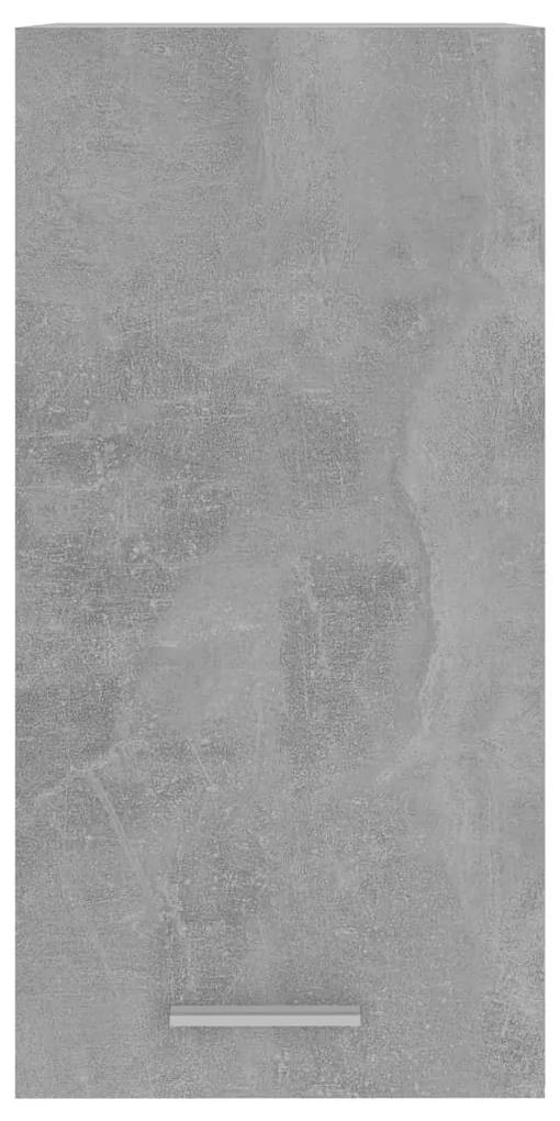 Ντουλάπι Κρεμαστό Γκρι Σκυροδέματος 29,5x31x60 εκ. Μοριοσανίδα - Γκρι