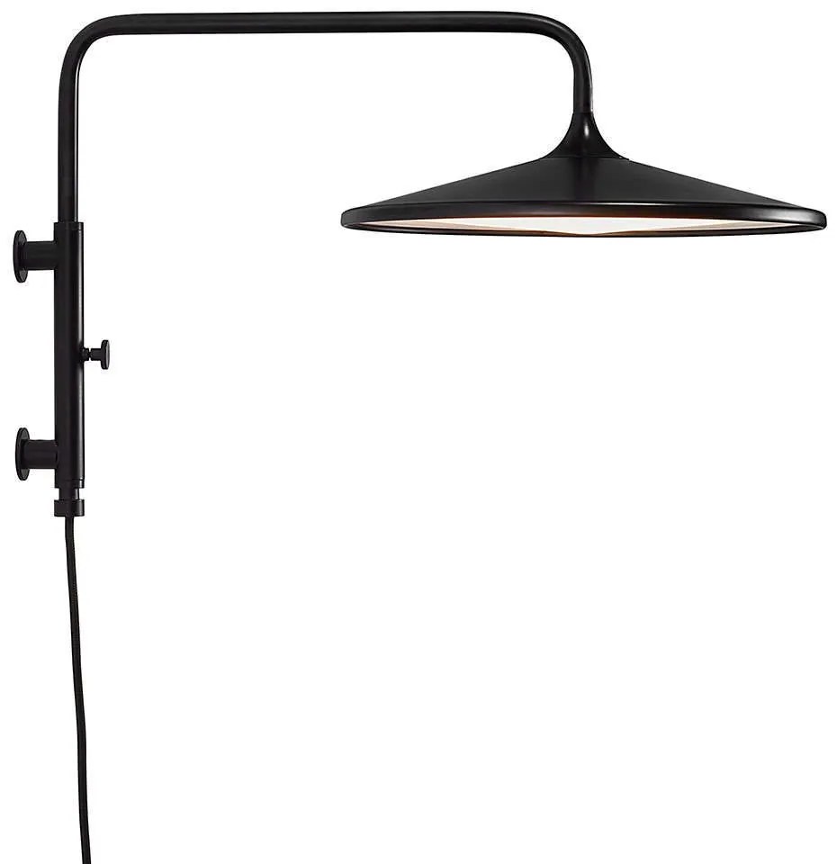 Φωτιστικό Τοίχου Balance 2010121003 50x31cm Dimmable Led 1200Lm 17,5W 2700K Black Nordlux Μέταλλο,Ακρυλικό