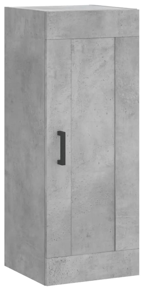vidaXL Ντουλάπι Γκρι Σκυροδέματος 34,5x34x180 εκ. Επεξεργασμένο Ξύλο