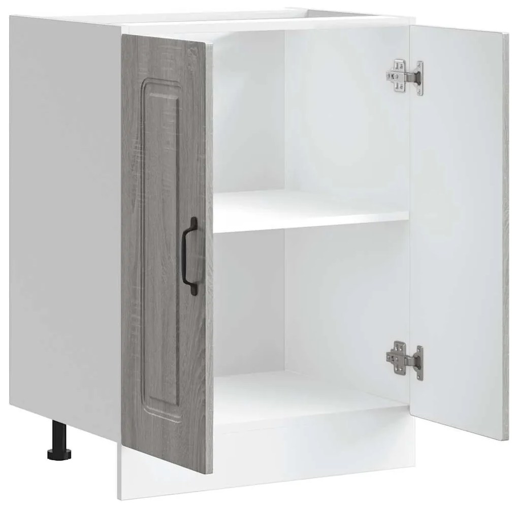 vidaXL Ντουλάπι βάσης νεροχύτη Kalmar Γκρι Sonoma 60x46x81,5 εκ.