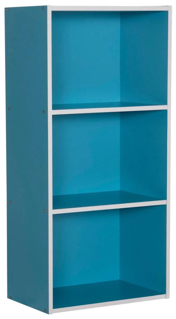 ΡΑΦΙΕΡΑ ΤΟΙΧΟΥ CUBICON  ΜΠΛΕ-ΛΕΥΚΗ ΜΕΛΑΜΙΝΗ 38,5x23,5x80Υεκ.