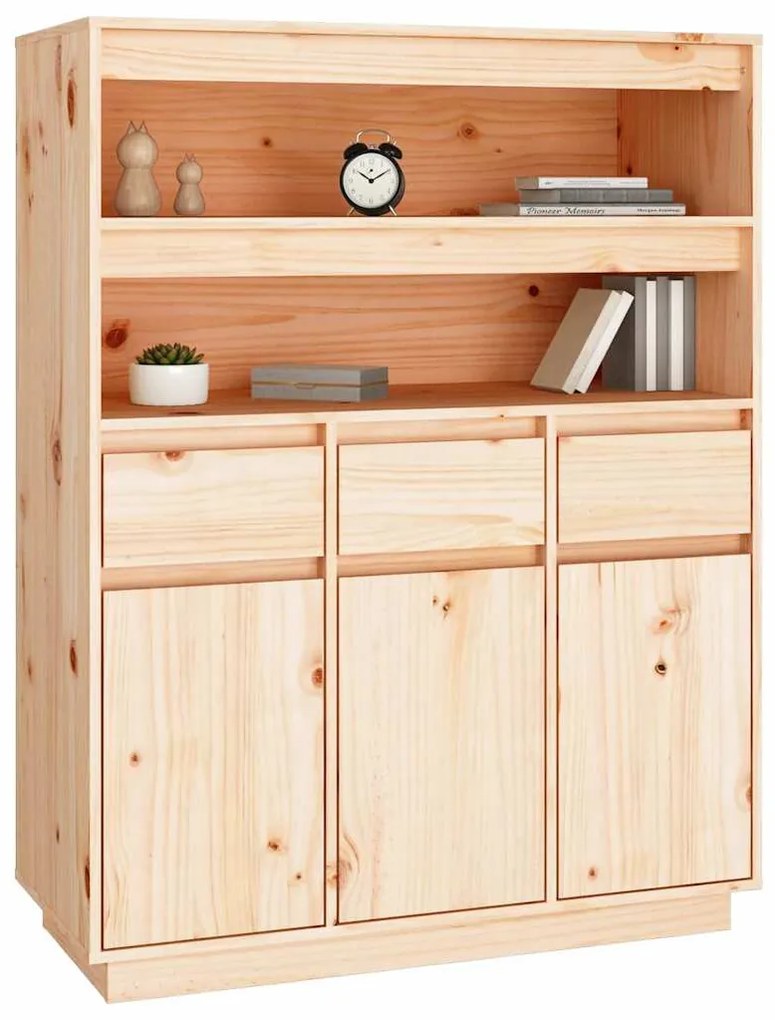 vidaXL Ντουλάπι 89 x 40 x 116,5 εκ. από Μασίφ Ξύλο Πεύκου