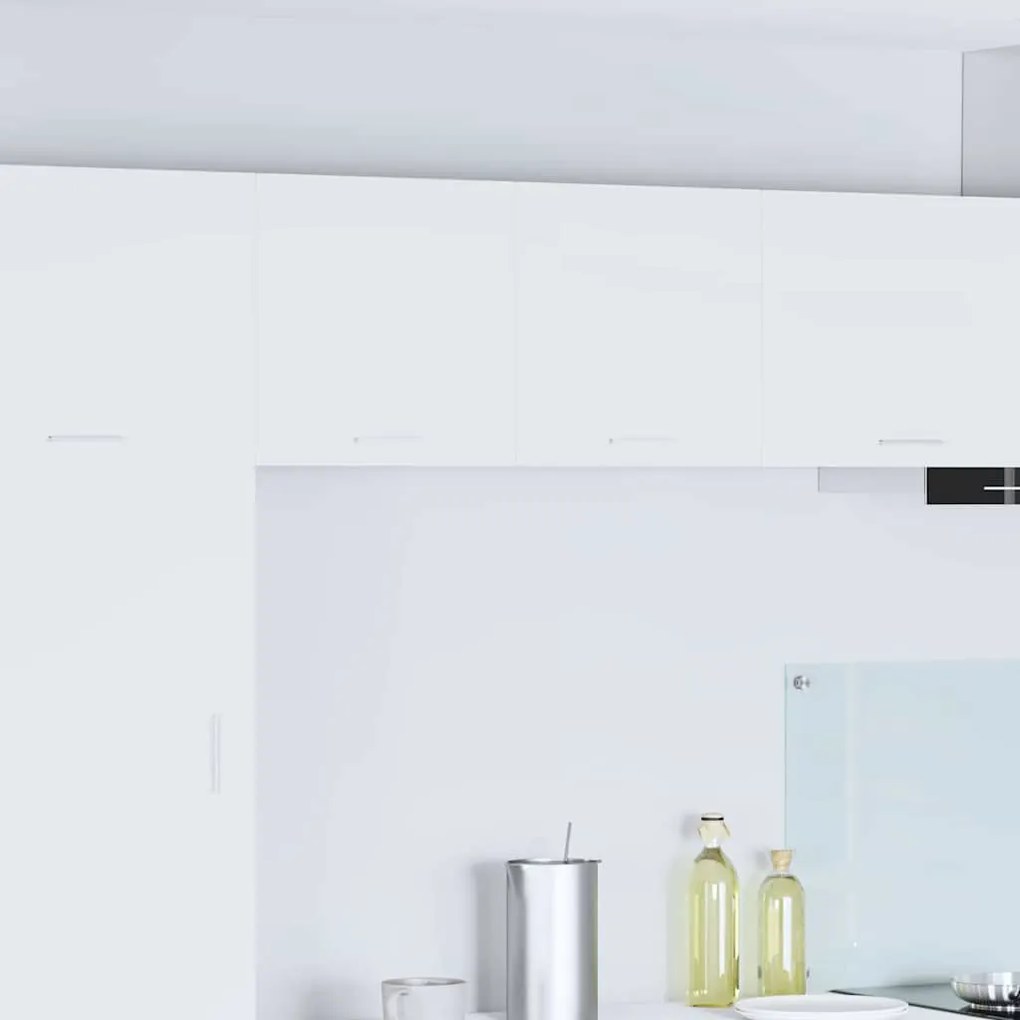 vidaXL Κρεμαστό ντουλάπι με πόρτα Riga 2 pcs Λευκό 40 x 31 x 40 εκ.