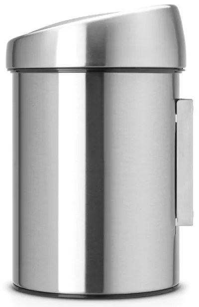 Δοχείο απορριμμάτων Brabantia Touch Bin 647211, 3 λίτρα, Ομαλός και αθόρυβος βρασμός, Τοποθέτηση Stenen, Inox/mat
