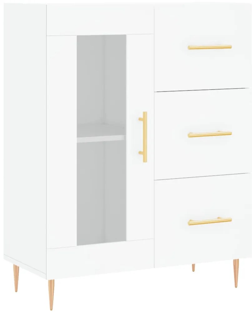 vidaXL Ντουλάπι Λευκό 69,5x34x180 εκ. από Επεξεργασμένο Ξύλο