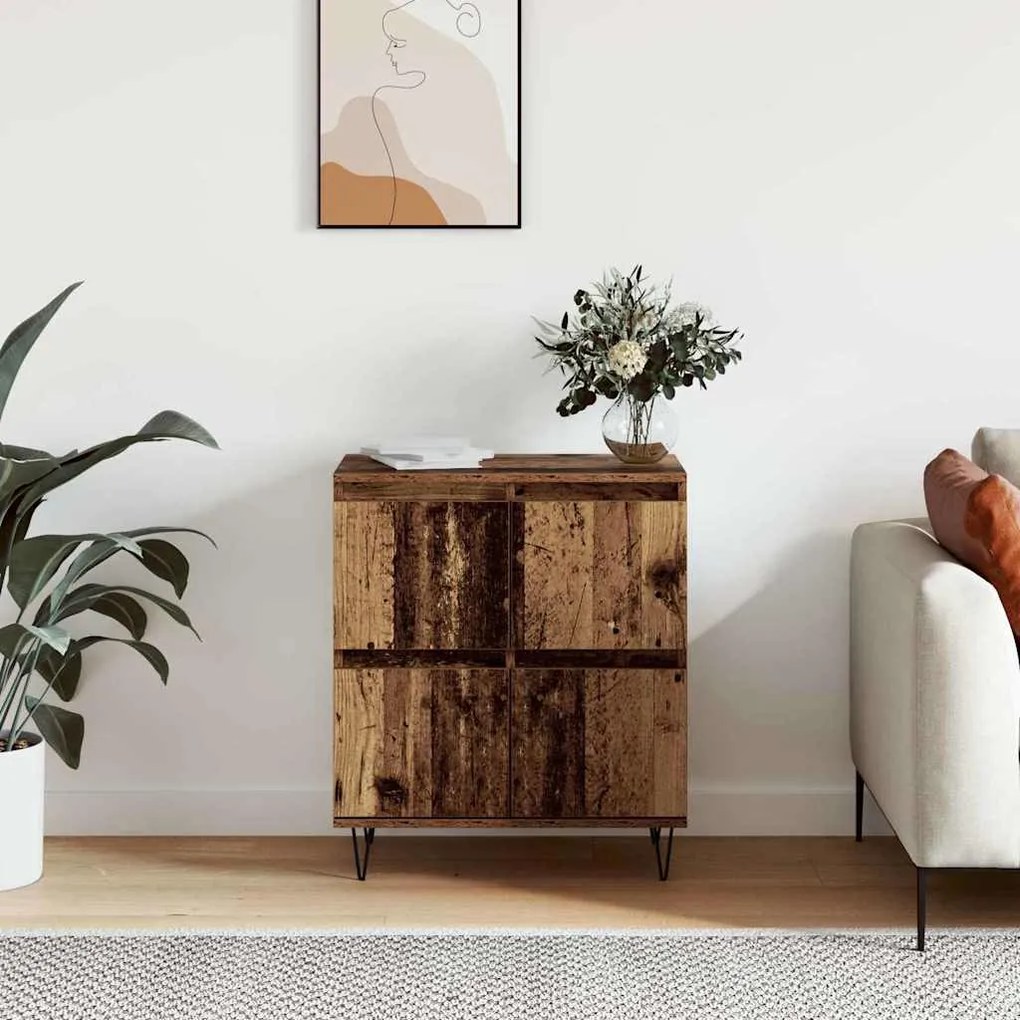 vidaXL Πλαϊνό γραφείο Καφέ 60 x 35 x 70 cm Επεξεργασμένο ξύλο