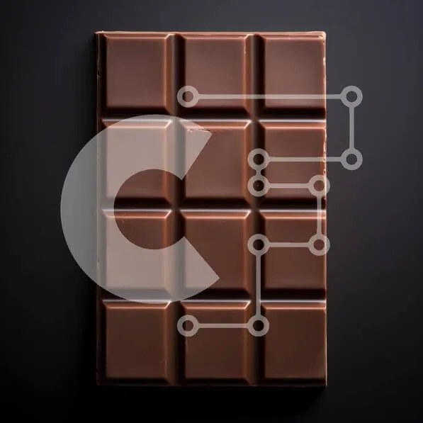 Σετ των 2 Intra Συλλεκτικό Ξύλινο Παζλ Plywood 4mm - Μπάρα σοκολάτας σε σκούρο φόντο Σε Ξύλινο Κουτί - Διαστάσεις: 10x10 cm – 25 κομμάτια