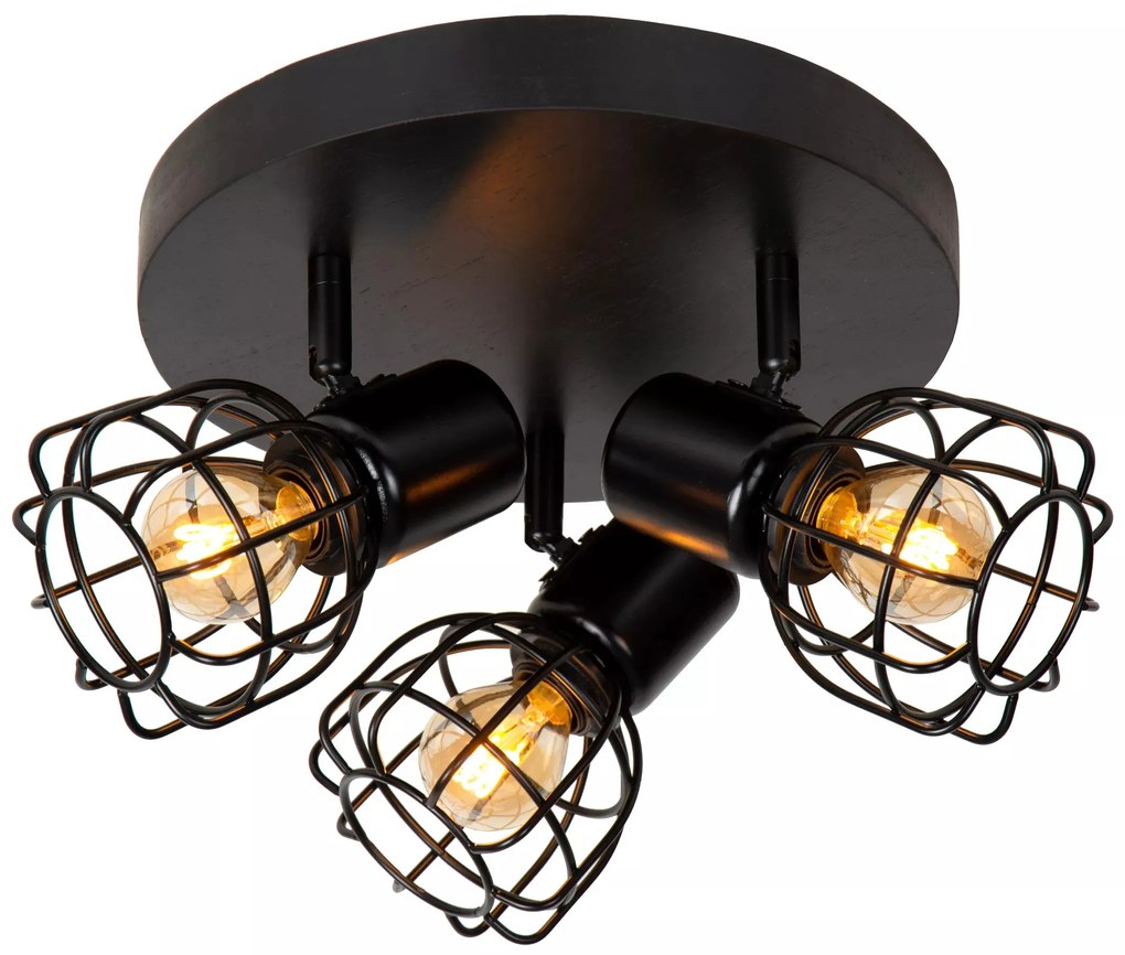 Φωτιστικό Οροφής Lucide 00929-13-30 FILOX Μαύρο Ματ (Black Mat)