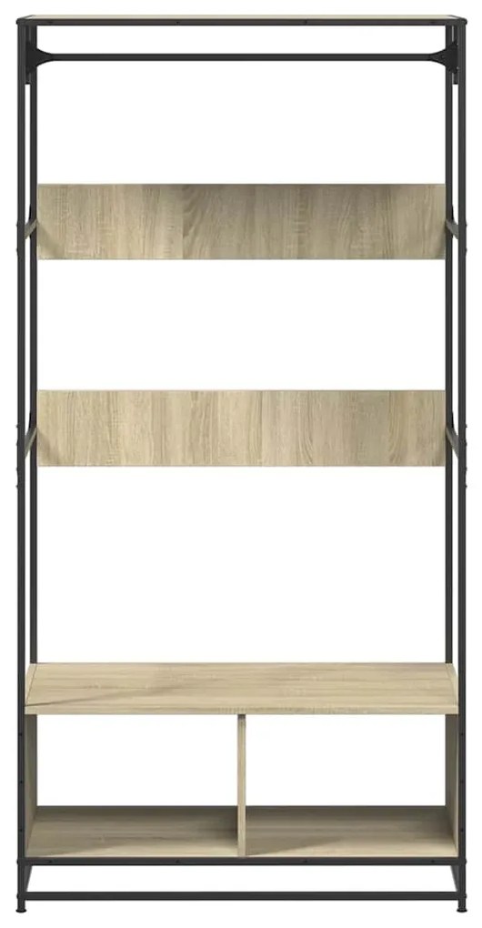 Ντουλάπα Sonoma Δρυς 90x50x180 εκ. από Επεξεργασμένο Ξύλο 849295