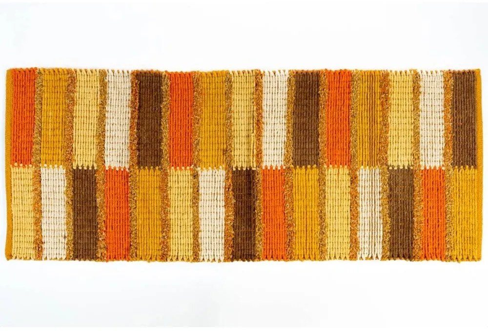Χαλάκι Κουζίνας Seema 003 55X140cm Beige-White Sdim 55X140 Cotton