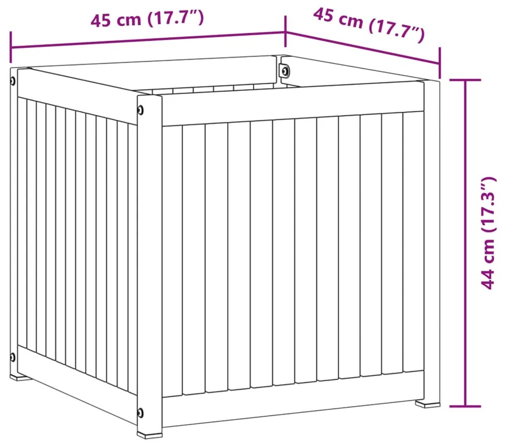 ΖΑΡΝΤΙΝΙΕΡΑ ΚΗΠΟΥ 45X45X44 ΕΚ. ΜΑΣΙΦ ΞΥΛΟ ΑΚΑΚΙΑΣ/ΑΤΣΑΛΙ 367610