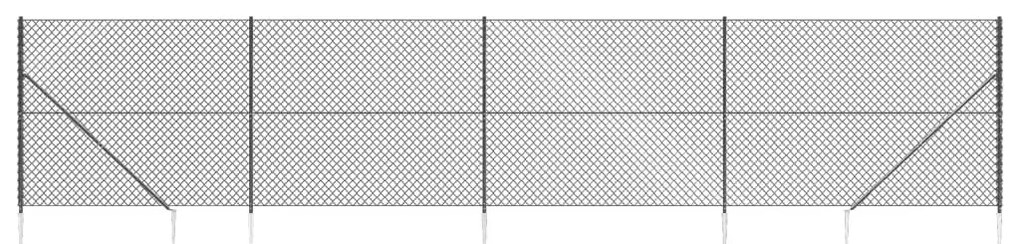 Συρματόπλεγμα Περίφραξης Ανθρακί 1,6 x 10 μ. με Καρφωτές Βάσεις - Ανθρακί