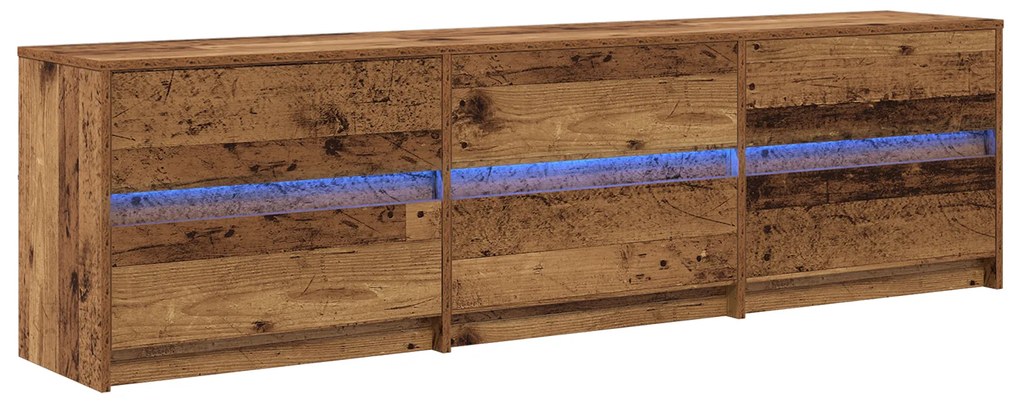 vidaXL Ντουλάπι TV με συρτάρι Καφέ 180 x 34 x 50 εκ Επεξεργασμένο ξύλο