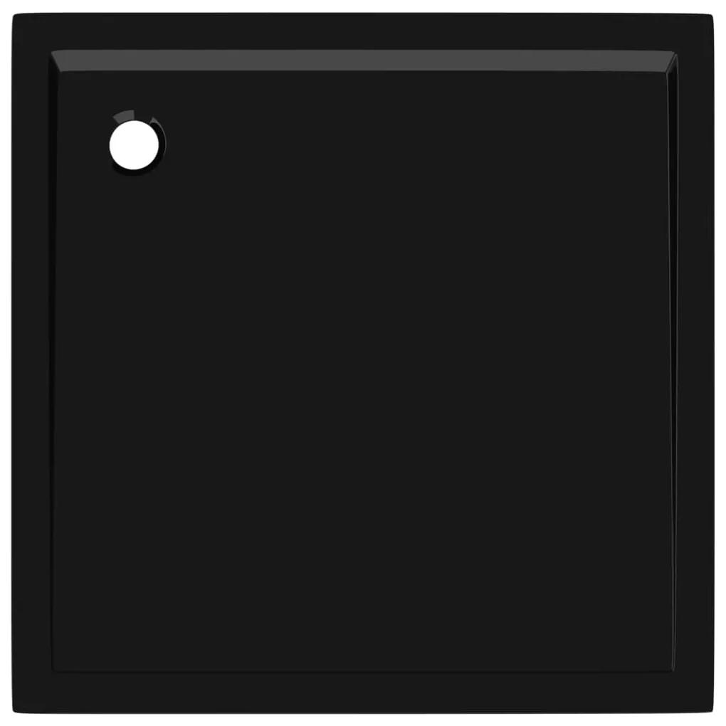vidaXL Βάση Ντουζιέρας Τετράγωνη Μαύρη 90 x 90 εκ. από ABS