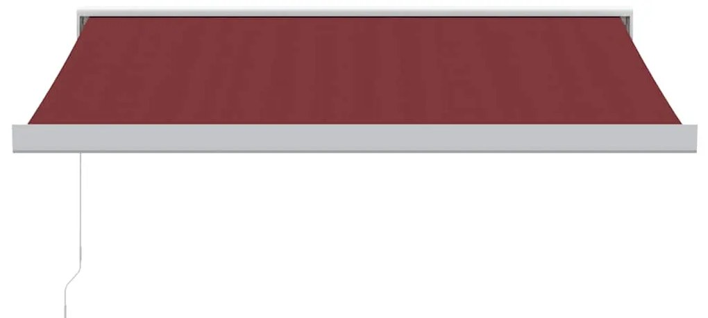 vidaXL Τέντα Πτυσσόμενη Χειροκίνητη Μπορντό 350x250 εκ.