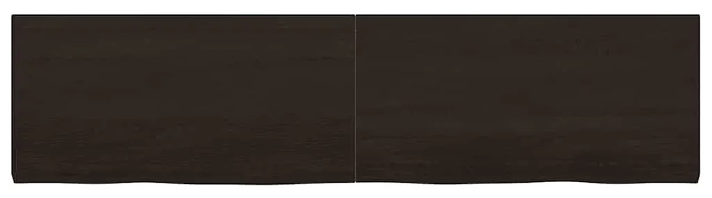 vidaXL Πάγκος Μπάνιου Σκούρο Καφέ 160x40x(2-4) εκ. Επεξεργ. Μασίφ Ξύλο